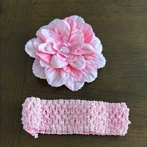 Pink Floral Headband for Kids